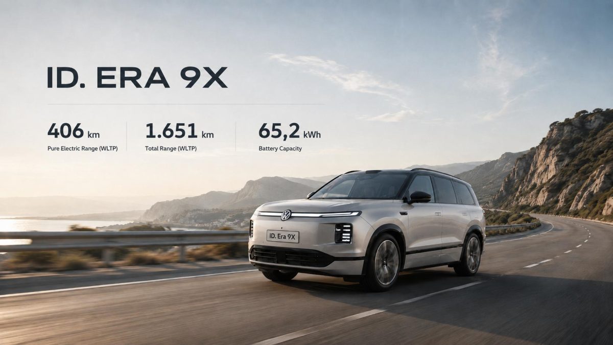 Phạm vi di chuyển Volkswagen ID. Era 9X EREV lên đến 1.651 km