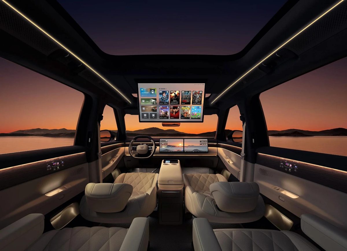 Nội thất Volkswagen ID. ERA 9X Executive Lounge ghế VIP